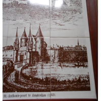 Tegeltableau St. Anthonispoort Amsterdam 1543